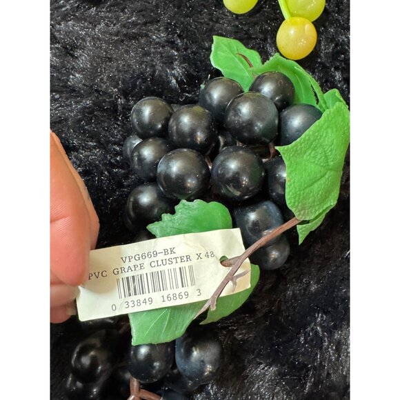 Artificial Decorative Grape Clusters Set Of 3 - Allstate Flora  Craft Grapes - Picture 4 of 7